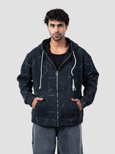 Zipper pattern hoodie