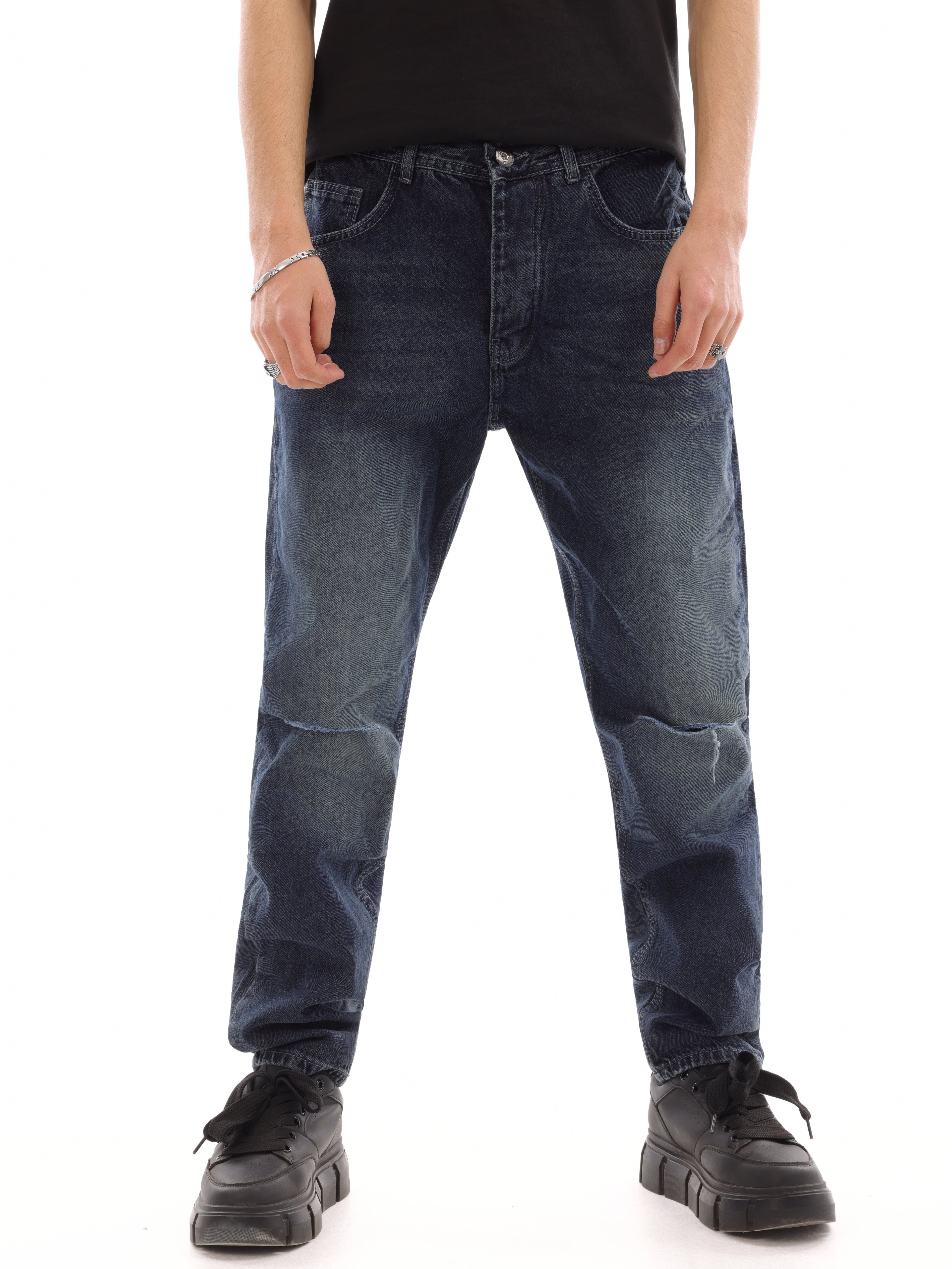 Knee Cut Denim