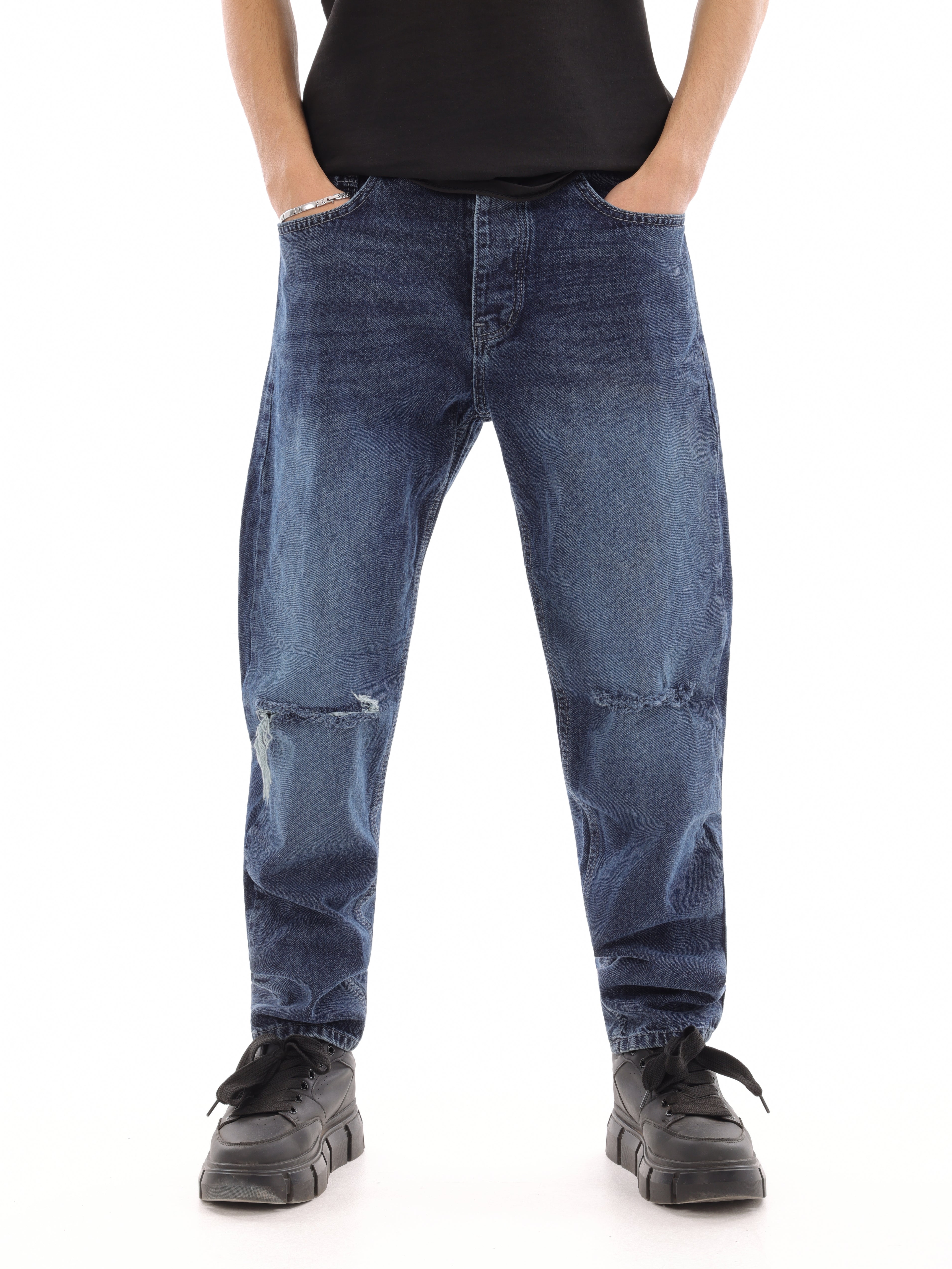 Knee Cut Denim