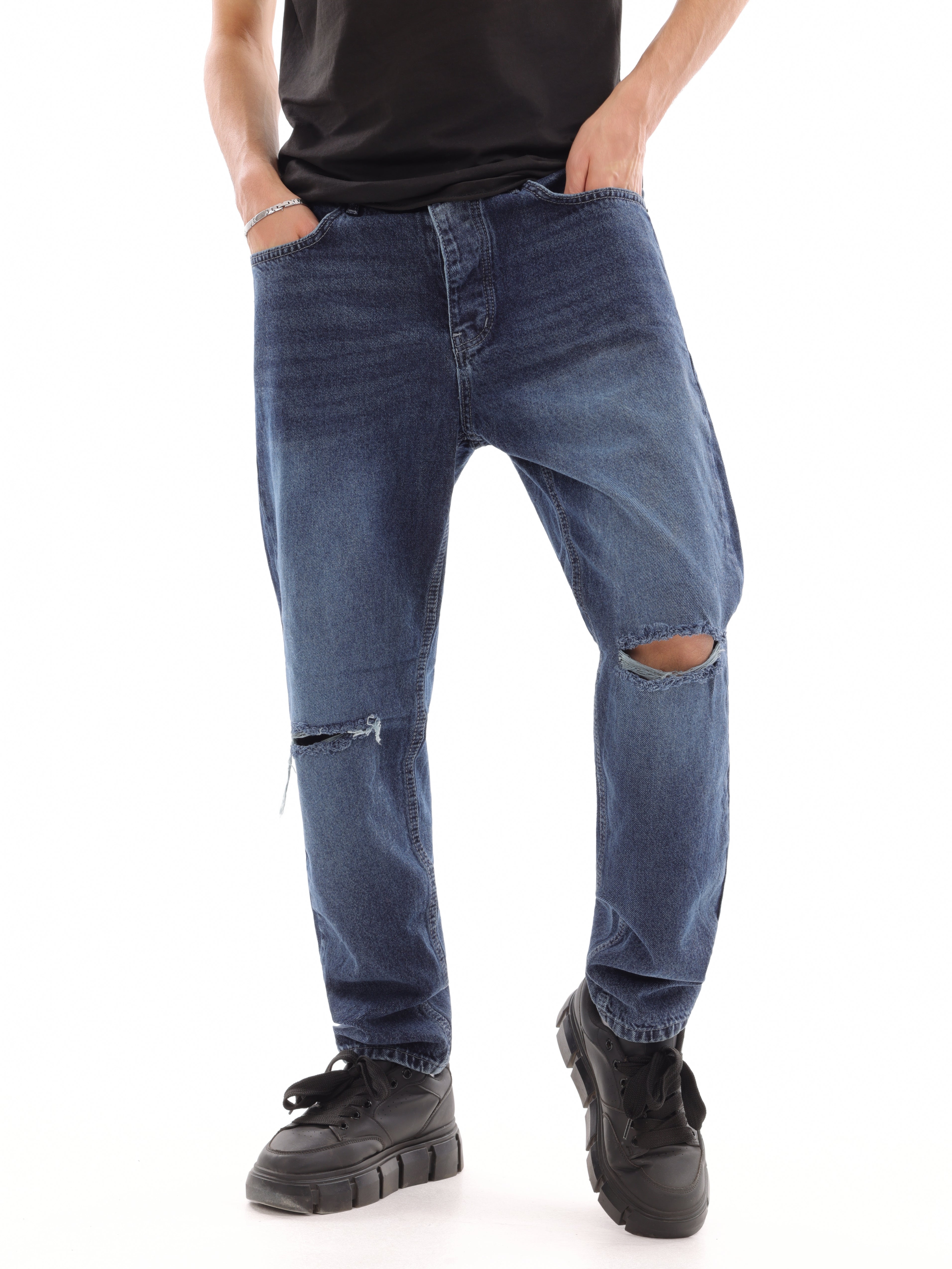 Knee Cut Denim