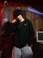 Zipper Velvet Hoodie