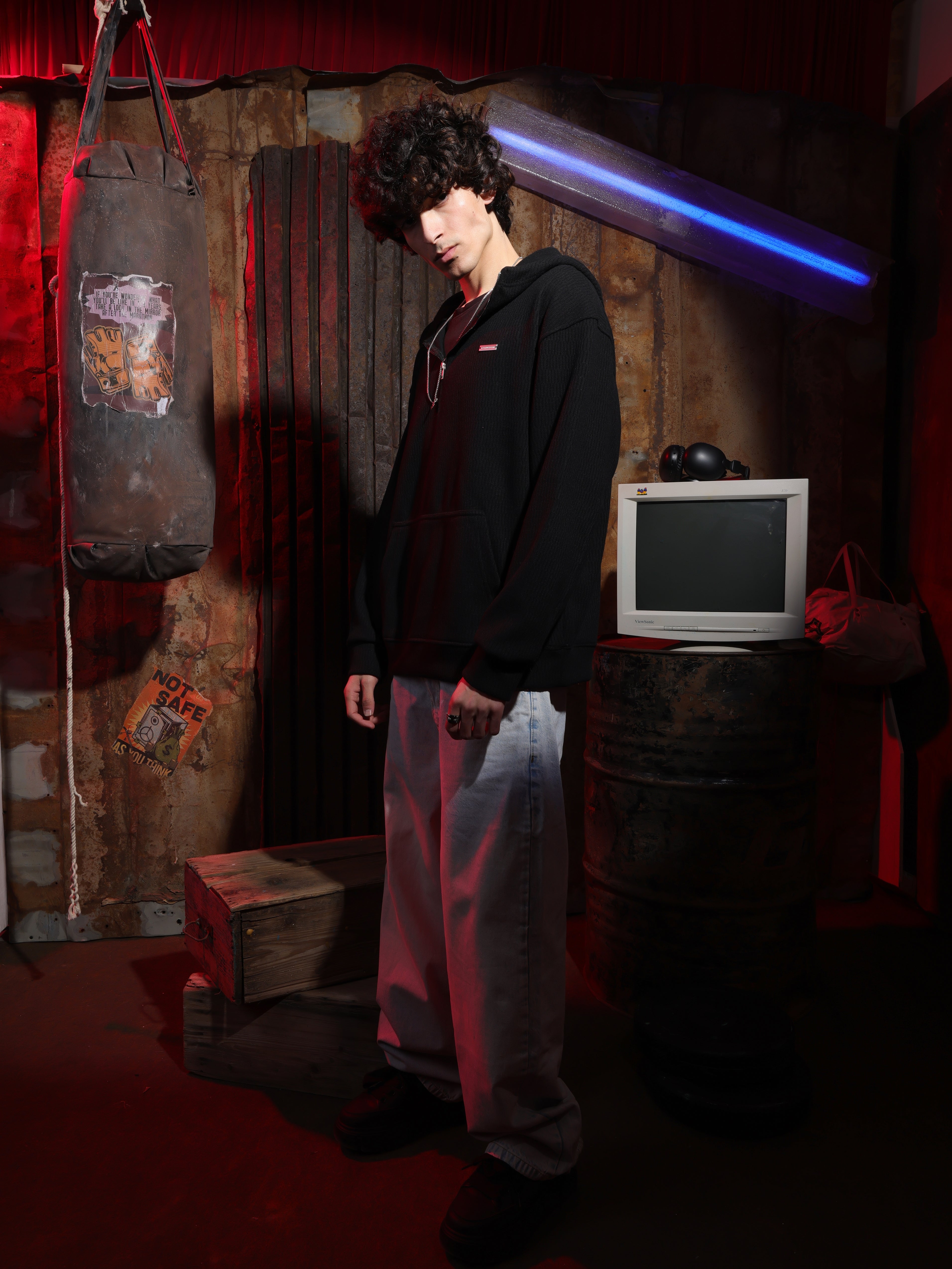 Zipper Velvet Hoodie