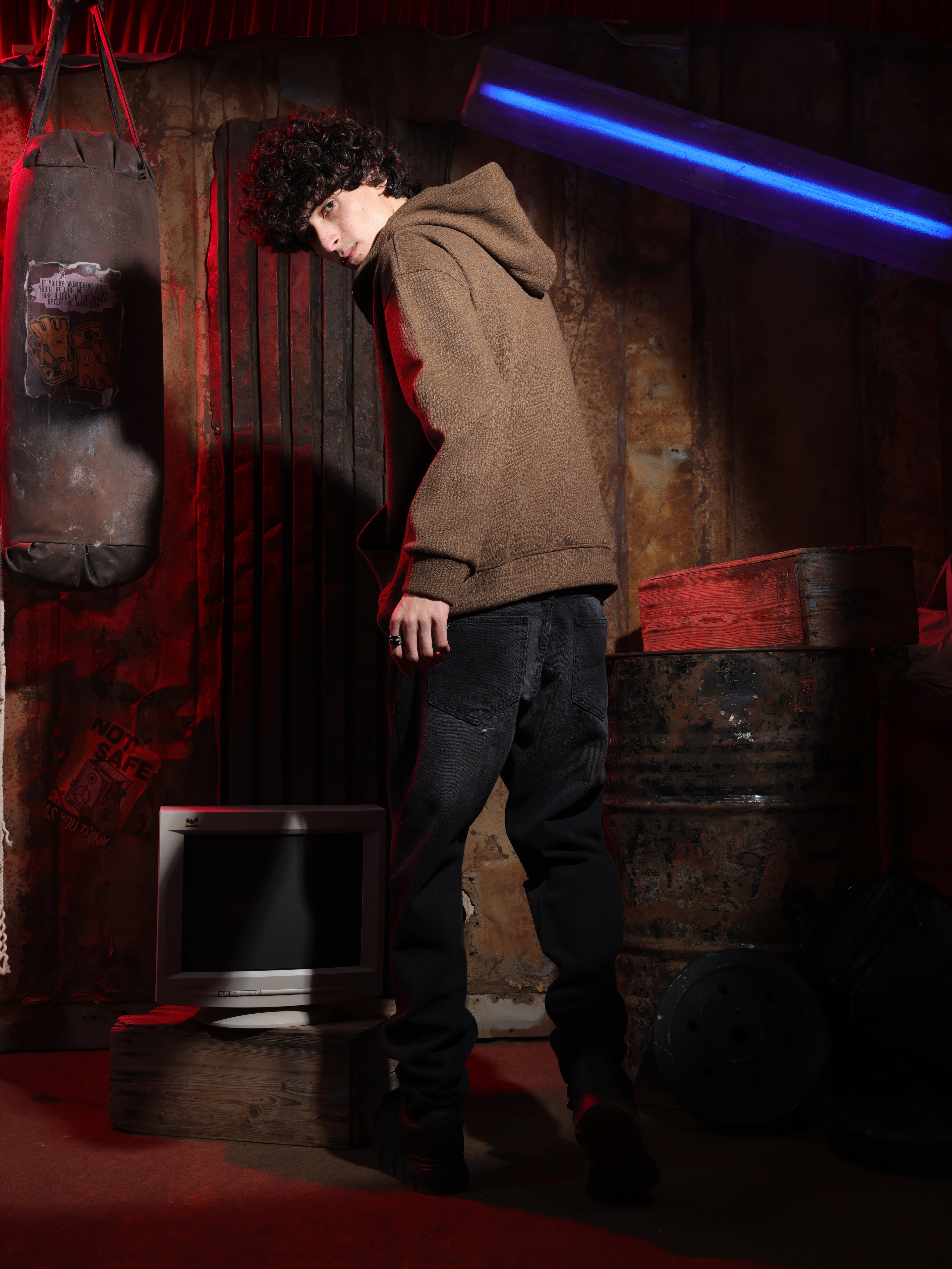 Zipper Velvet Hoodie