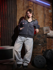 Star Zipper Sweatshirt