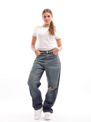 Cutting Wideleg Denim