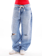 cutting Wideleg Denim