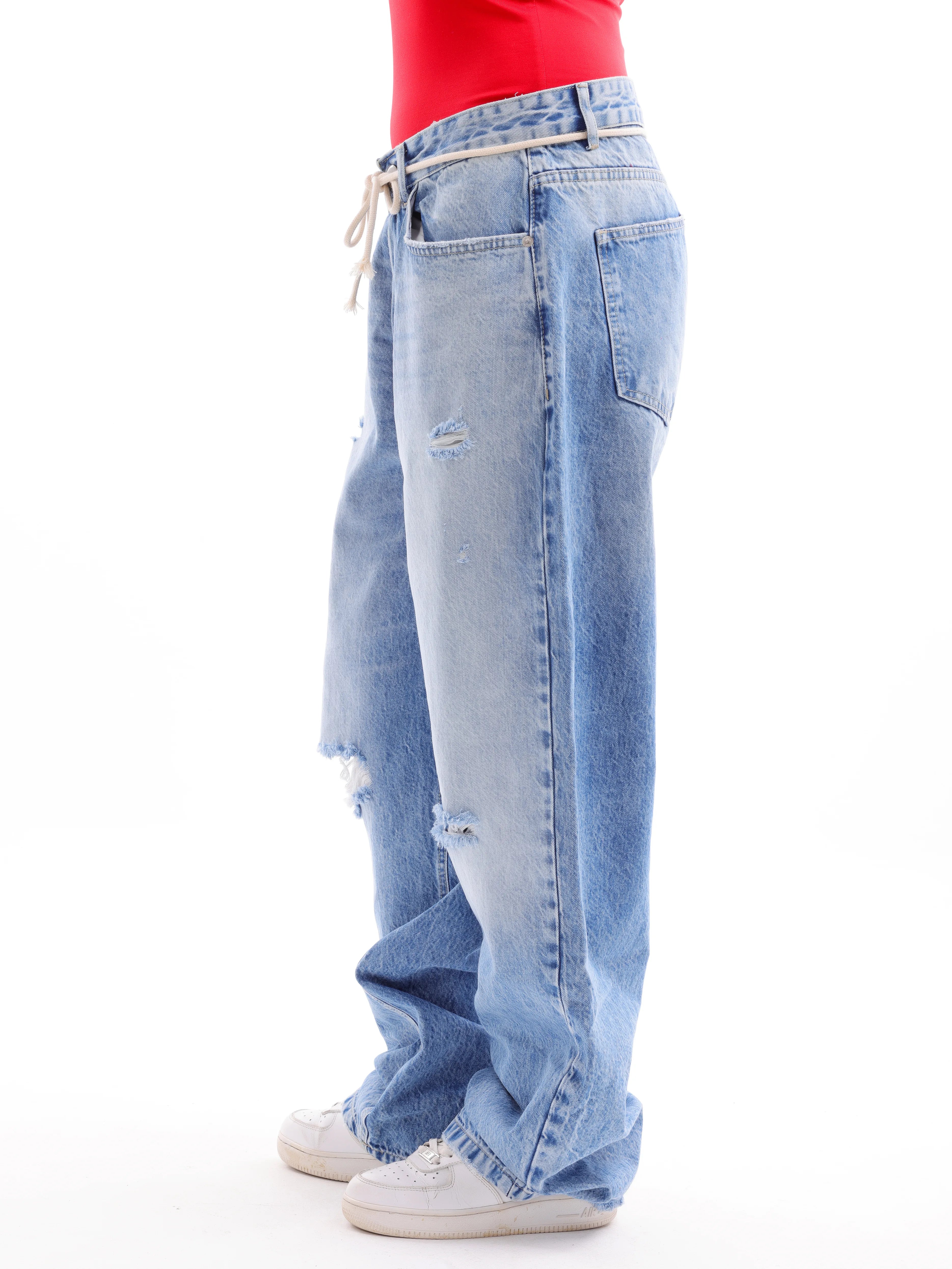 cutting Wideleg Denim