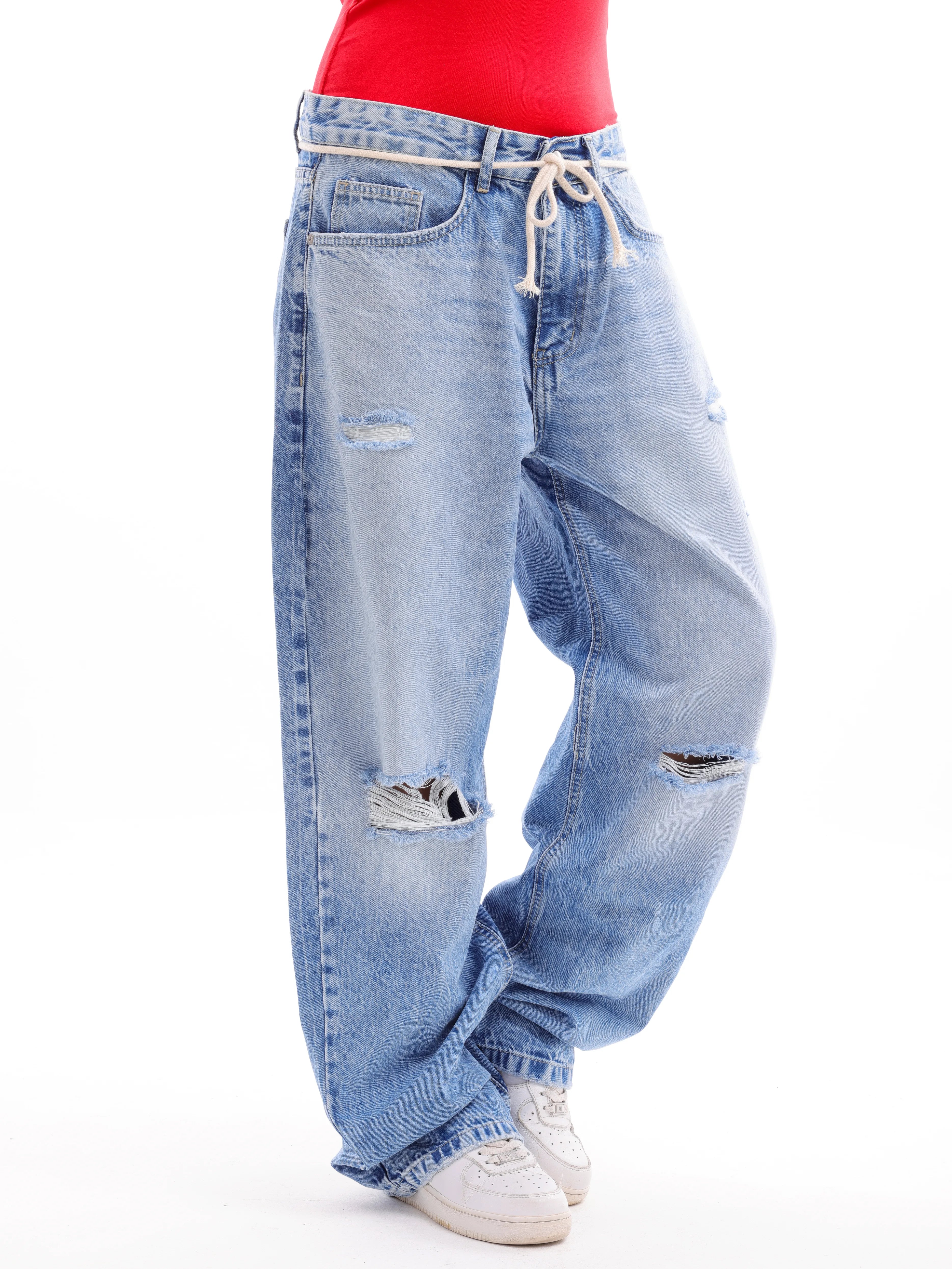 cutting Wideleg Denim